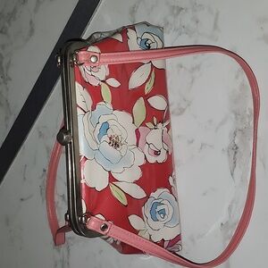Pink Flower Kisslock bag